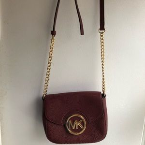 Never used Michael Kors Maroon leather Purse